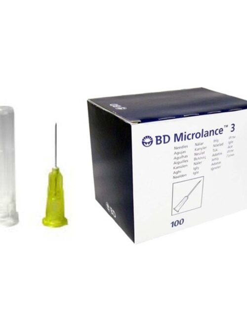 30G 1/2″ (13mm) Needle (Yellow) - X 100