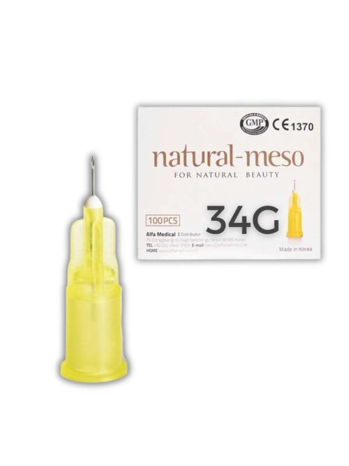 Natural Meso Needle (JTN) 34G x 4mm x 100 needles