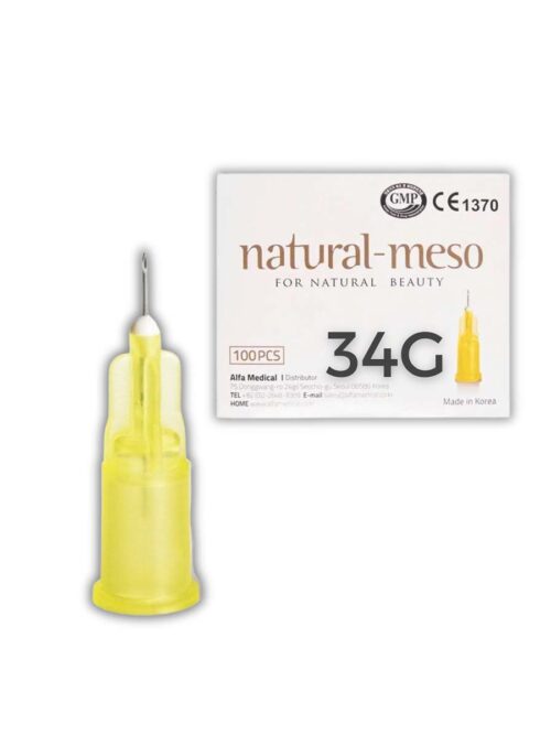 Natural Meso Needle (JTN) 34G x 6mm x 100 needles