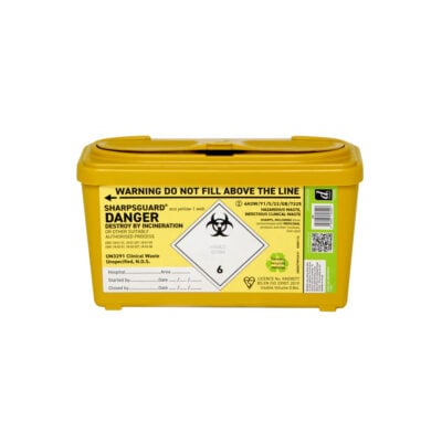 Sharpsguard Yellow Sharps Bin